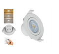LED Rund 7W Dimmbar Einbaustrahler schwenkbar 3in1 CCT Spot 650lm Warmweiß - Kaltweiß Ø68mm – Bild 11