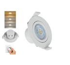LED Rund 7W Dimmbar Einbaustrahler schwenkbar 3in1 CCT Spot 650lm Warmweiß - Kaltweiß Ø68mm – Bild 11