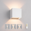 Braytron LED Wandlampe Außenleuchte Würfel Cube IP54 verstellbarer Lichtkegel G9 Fassung Weiß – Bild 2