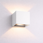 Braytron LED Wandlampe Außenleuchte Würfel Cube IP54 verstellbarer Lichtkegel G9 Fassung Weiß – Bild 4