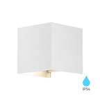Braytron LED Wandlampe Außenleuchte Würfel Cube IP54 verstellbarer Lichtkegel G9 Fassung Weiß – Bild 7