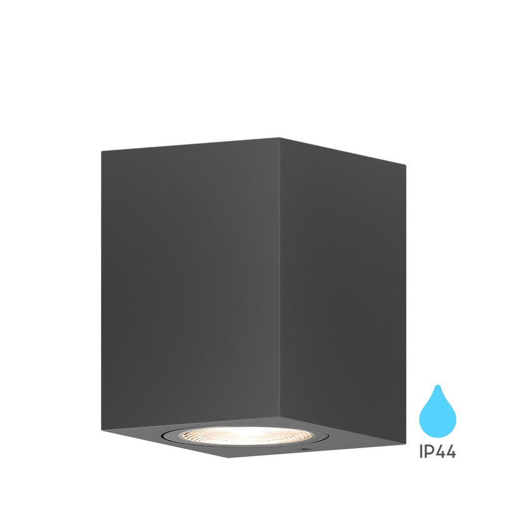 LED Wandleuchte Außen Anthrazit Eckig GU10 Down Außenwandleuchte Wandlampe IP44 – Bild 1