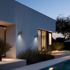 LED Wandleuchte Außen Anthrazit Eckig GU10 Down Außenwandleuchte Wandlampe IP44 – Bild 3
