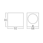 LED Wandleuchte Außen Anthrazit Eckig GU10 Down Außenwandleuchte Wandlampe IP44 – Bild 5