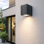 LED Wandleuchte Außen Anthrazit Eckig GU10 Down Außenwandleuchte Wandlampe IP44 – Bild 8