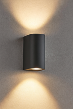 Wandleuchte Anthrazit Aluminium IP44 – 2xGU10 Up&Down Außenleuchte – Bild 2