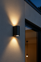 Wandleuchte Anthrazit Aluminium IP44 – 2xGU10 Up&Down Außenleuchte