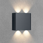 LED Wandleuchte Außen Anthrazit Strahler 4X1W UP&Down Außenwandleuchte CCT 3In1 IP65 – Bild 2