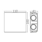 LED Wandleuchte Außen Anthrazit Strahler 4X1W UP&Down Außenwandleuchte CCT 3In1 IP65 – Bild 6