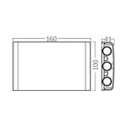 LED Wandleuchte Außen Anthrazit Strahler 6X1W UP&Down Außenwandleuchte CCT 3In1 IP65 – Bild 7