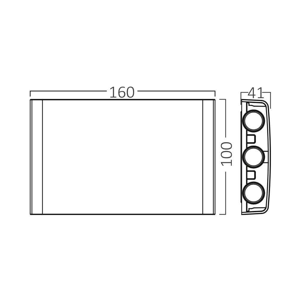 LED Wandleuchte Außen Anthrazit Strahler 6X1W UP&Down Außenwandleuchte CCT 3In1 IP65 – Bild 7