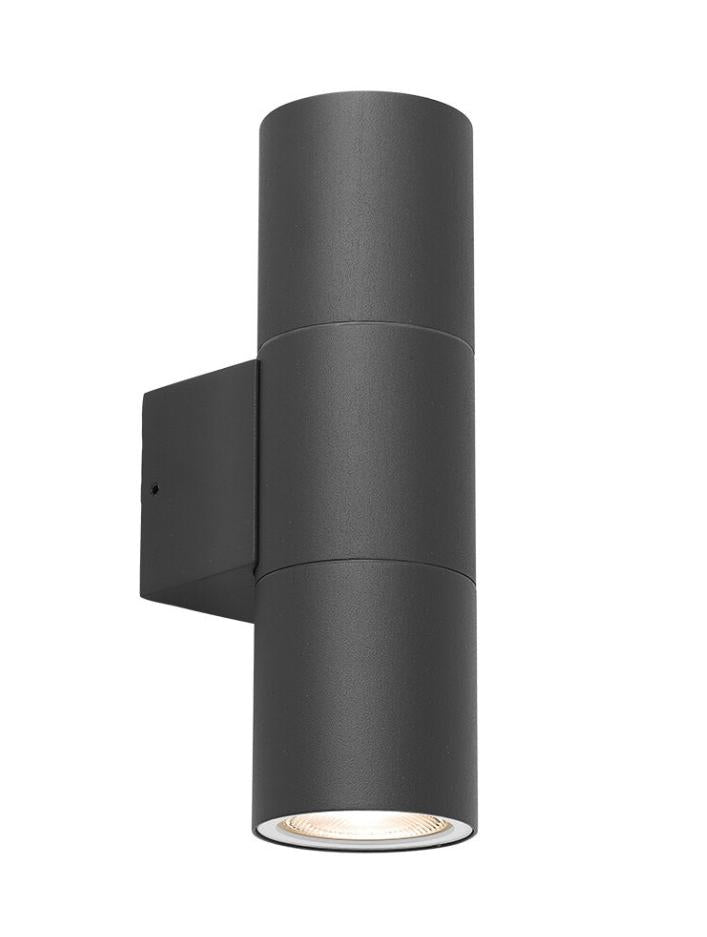 Braytron LED Wandleuchte Außen Anthrazit Zylinder GU10 UP&Down Außenwandleuchte Modern IP44 – Bild 4
