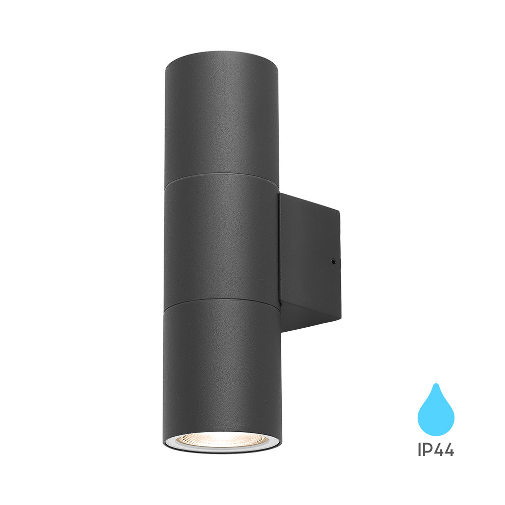 Braytron LED Wandleuchte Außen Anthrazit Zylinder GU10 UP&Down Außenwandleuchte Modern IP44 – Bild 5
