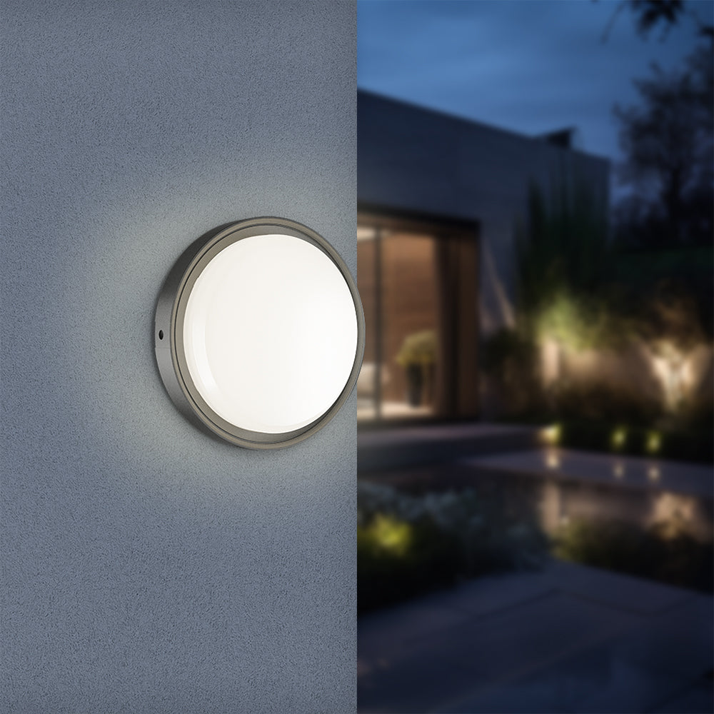 Braytron LED Wandleuchte Deckenleuchte Bewegungsmelder 18W IP65 3in1 Außenleuchte schwarz – Bild 1