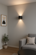 Braytron LED Wandleuchte Schwarz Rund up&down Außenwandleuchte Wandlampe IP20 8W Warmweiß – Bild 2