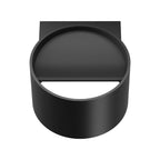Braytron LED Wandleuchte Schwarz Rund up&down Außenwandleuchte Wandlampe IP20 8W Warmweiß – Bild 3