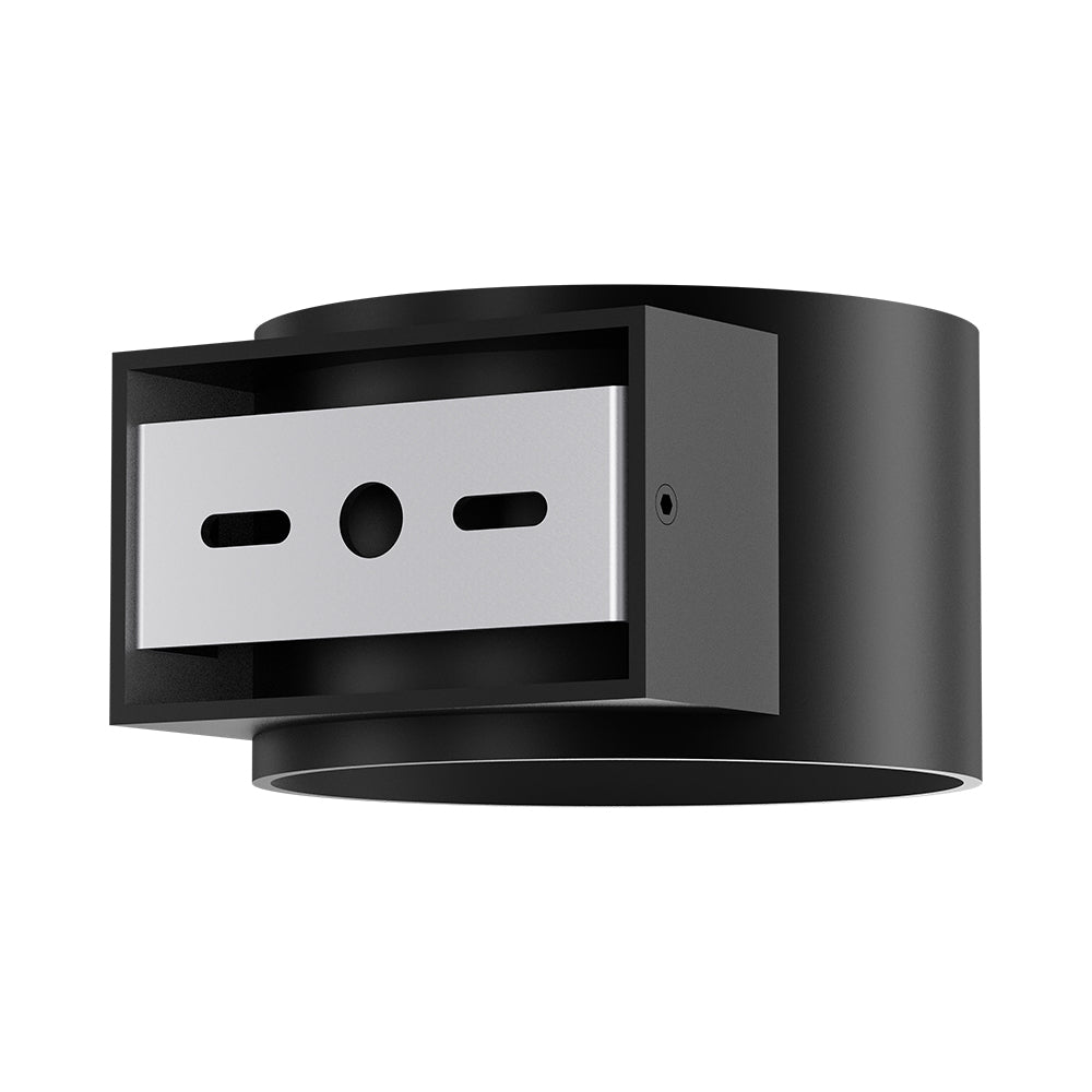 Braytron LED Wandleuchte Schwarz Rund up&down Außenwandleuchte Wandlampe IP20 8W Warmweiß – Bild 5