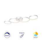 Braytron LED Deckenleuchte dimmbar mit Fernbedienung & 3CCT 3000–6500K