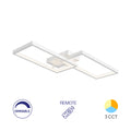 Braytron Moderne Designer LED Deckenleuchte dimmbar 3CCT 3000–6500K mit Fernbedienung 40W Rechteck – Bild 1