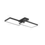 Moderne Designer LED Deckenleuchte dimmbar 3CCT 3000–6500K mit Fernbedienung 40W Rechteck schwarz – Bild 3
