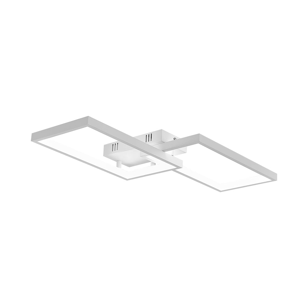 Braytron Moderne Designer LED Deckenleuchte dimmbar 3CCT 3000–6500K mit Fernbedienung 40W Rechteck – Bild 3
