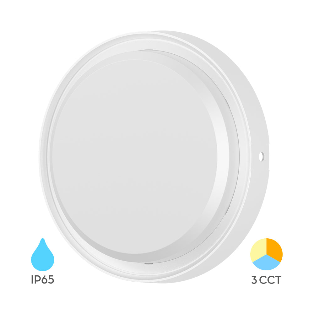 Braytron moderne LED Wandleuchte Deckenleuchte Deckenlicht 12W IP65 3in1 Außenleuchte Eingang weiß – Bild 1