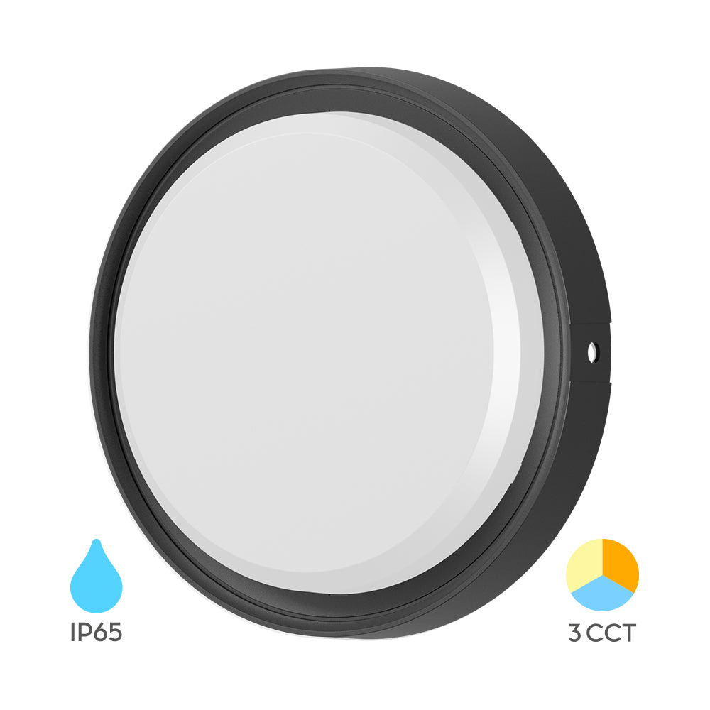 Braytron moderne LED Wandleuchte Deckenleuchte Deckenlicht 12W IP65 3in1 Außenleuchte schwarz – Bild 1