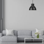 Braytron Pendelleuchte Hängelampe E27 Fassung, Modernes Design, Schwarz rund für Wohnräume – Bild 3