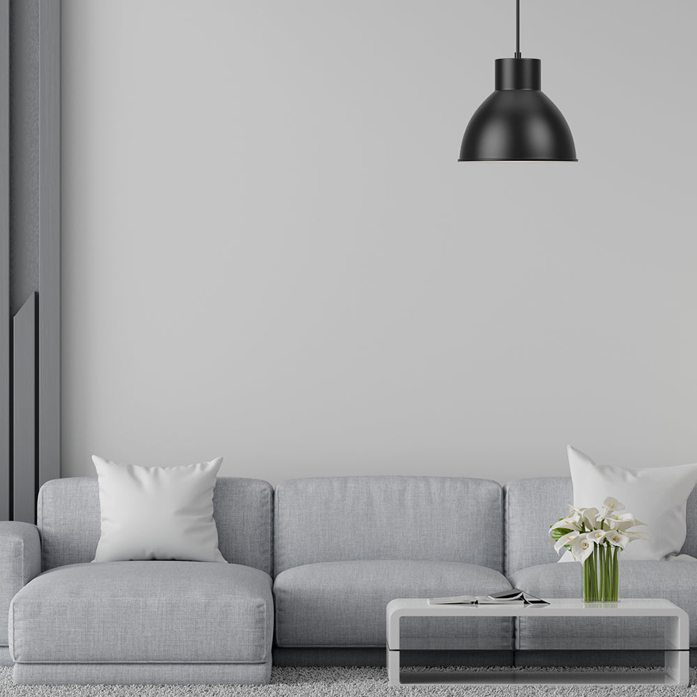 Braytron Pendelleuchte Hängelampe E27 Fassung, Modernes Design, Schwarz rund für Wohnräume – Bild 3