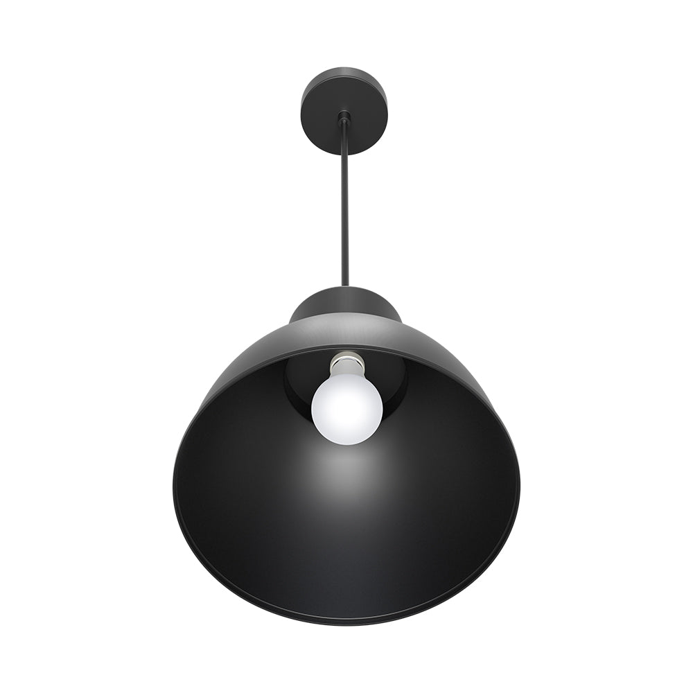 Braytron Pendelleuchte Hängelampe E27 Fassung, Modernes Design, Schwarz rund für Wohnräume – Bild 5