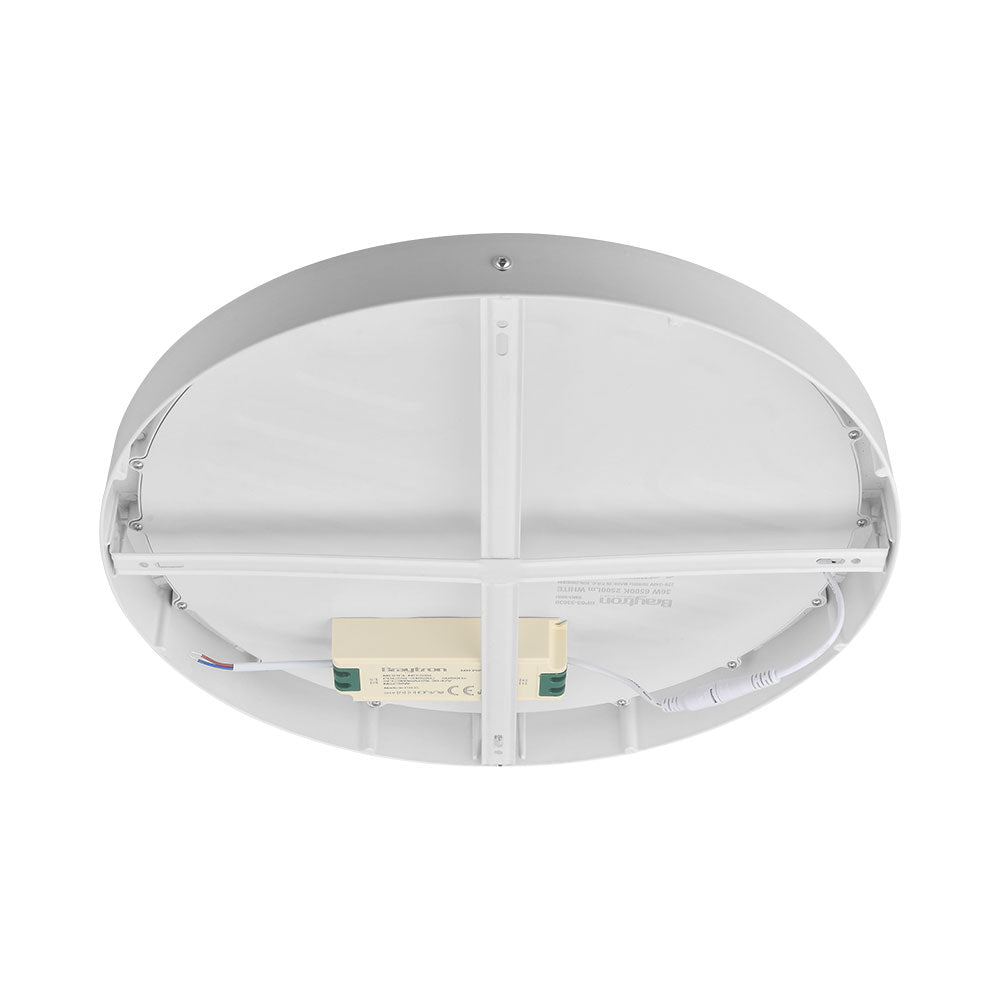 Braytron Rund 36W LED Deckenleuchte Deckenlicht Aluminiumrahmen Rund Ø40cm 3000K Warmweiß – Bild 4
