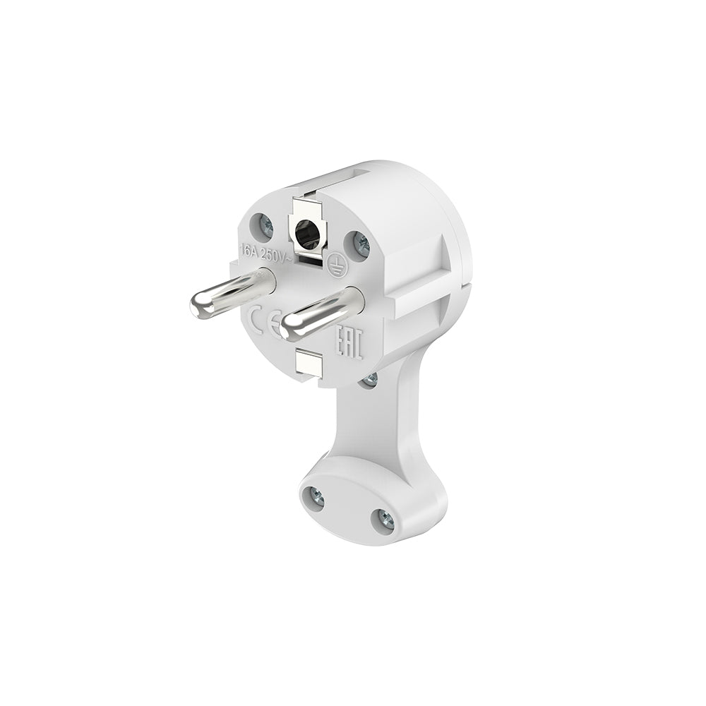 Braytron Schuko-Stecker 3680W – Kompakt (Steckdosenbündig) | Typ F | Weiß | IP20 | 230V | 16A – Bild 3