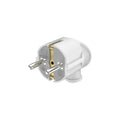 Braytron Schuko-Stecker 3680W – Standard, ergomomisch | Typ F | Weiß | IP20 | 230V | 16A – Bild 1