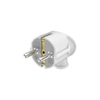 Braytron Schuko-Stecker 3680W – Standard, ergomomisch | Typ F | Weiß | IP20 | 230V | 16A – Bild 1