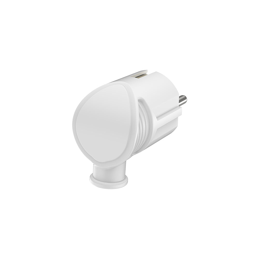 Braytron Schuko-Stecker 3680W – Standard, ergomomisch | Typ F | Weiß | IP20 | 230V | 16A – Bild 3