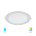 Ultraslim LED Einbaustrahler 18W Weiß Ø229mm | 1760 Lumen | 3CCT 3000K/4000K/6500K | 26mm – Bild 1