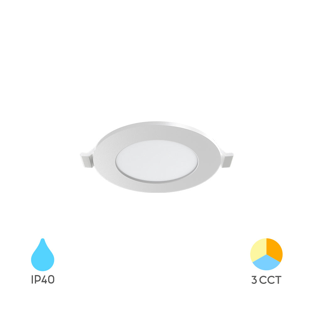 Braytron Ultraslim LED Einbaustrahler 3W Weiß Ø85mm 3CCT 230V 220 Lumen IP40 Einbauspots 68mm – Bild 1