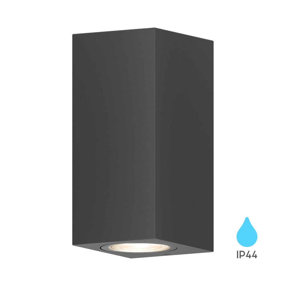 Braytron Wandleuchte Außen Anthrazit Eckig Modern IP44 GU10 Up&Down Außenlampe Wandlicht Terasse – Bild 3