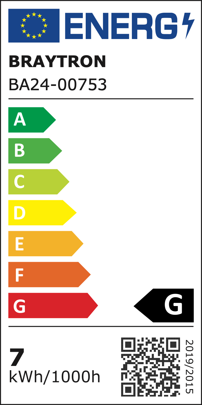 EU-Energielabel – Klasse G