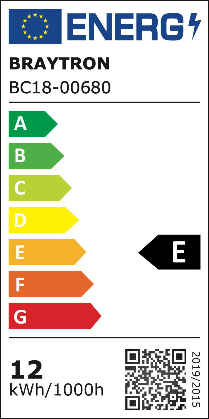 EU-Energielabel – Klasse E