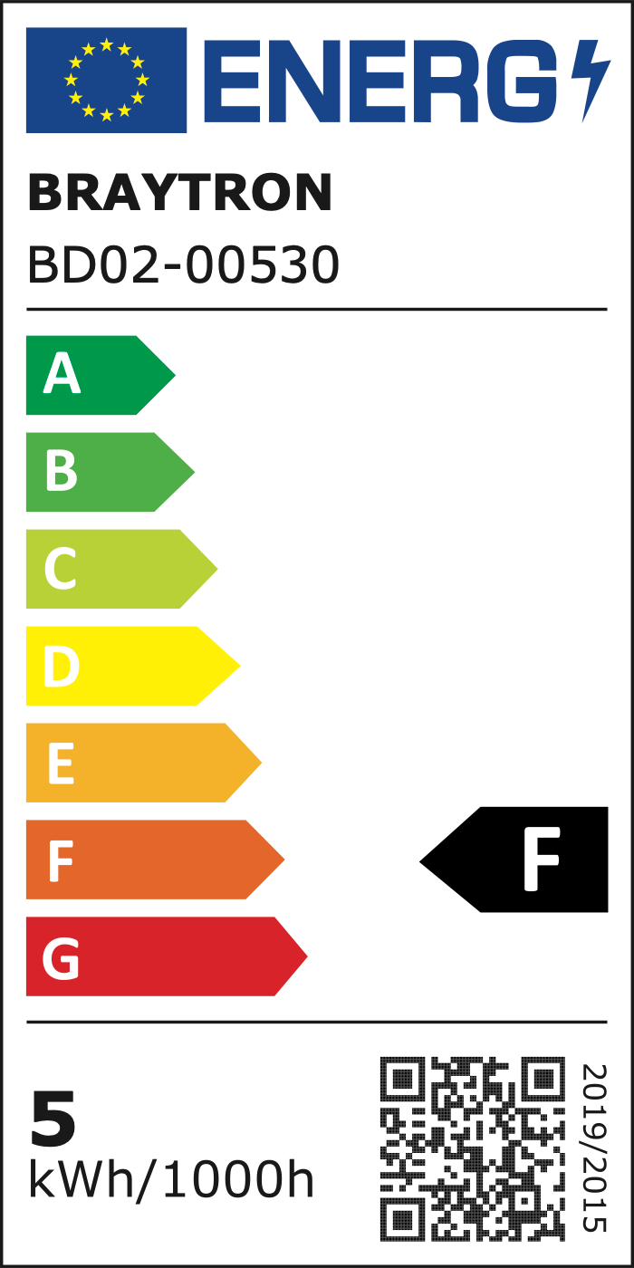 EU-Energielabel – Klasse F