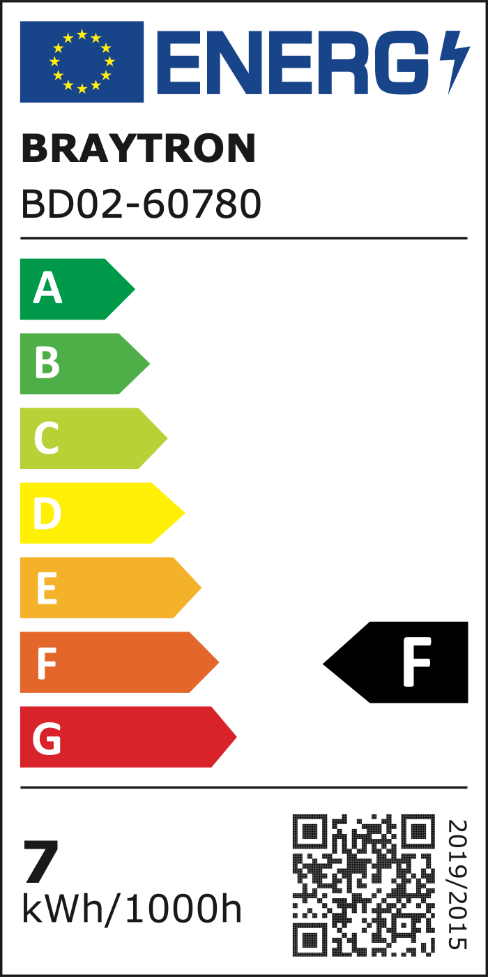 EU-Energielabel – Klasse F