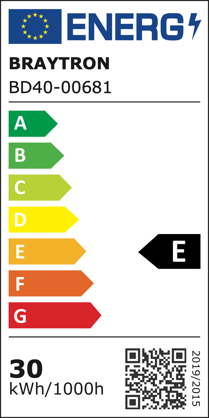 EU-Energielabel – Klasse E
