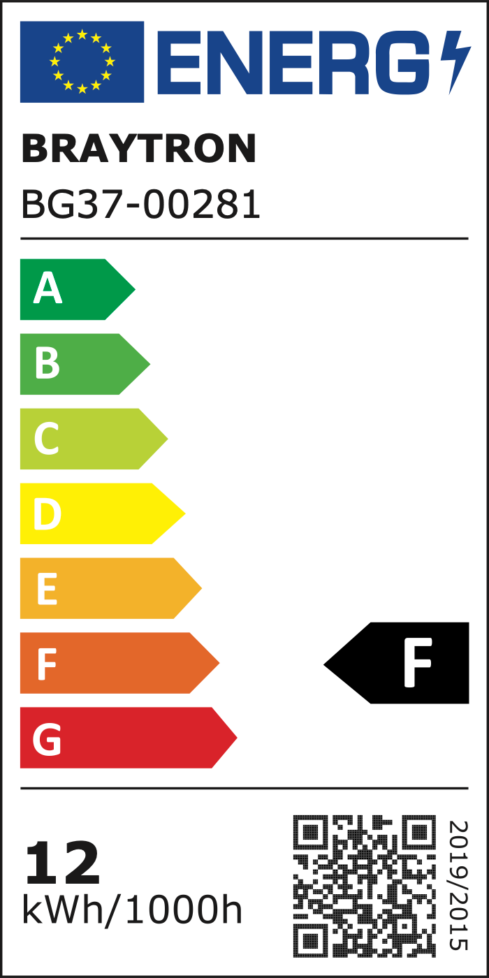EU-Energielabel – Klasse F