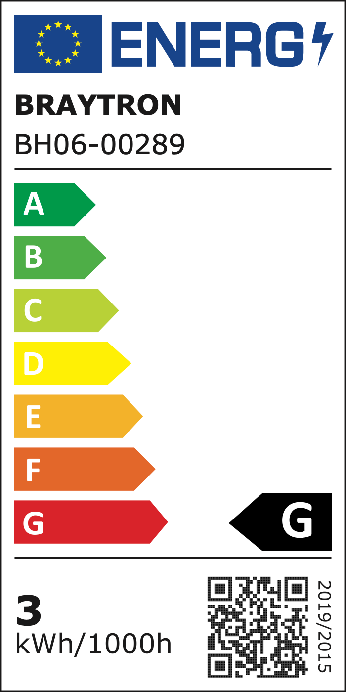 EU-Energielabel – Klasse G