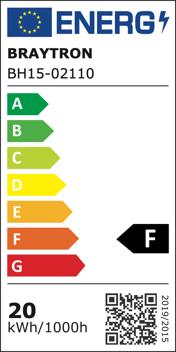 EU-Energielabel – Klasse F