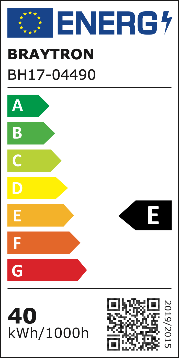EU-Energielabel – Klasse E