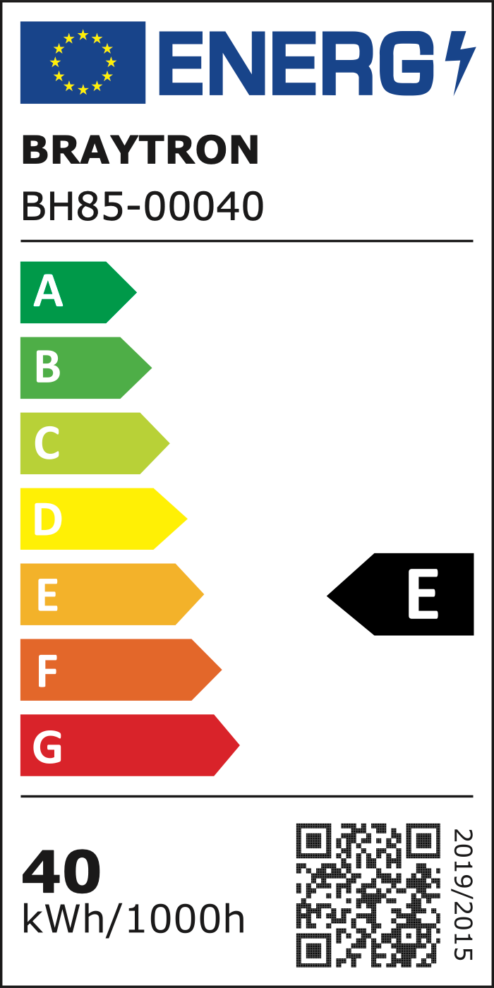 EU-Energielabel – Klasse E