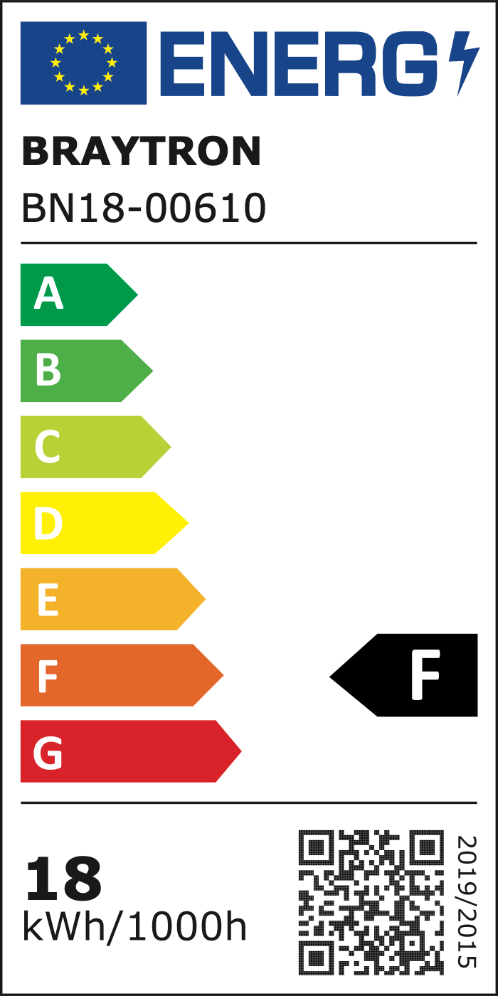 EU-Energielabel – Klasse F