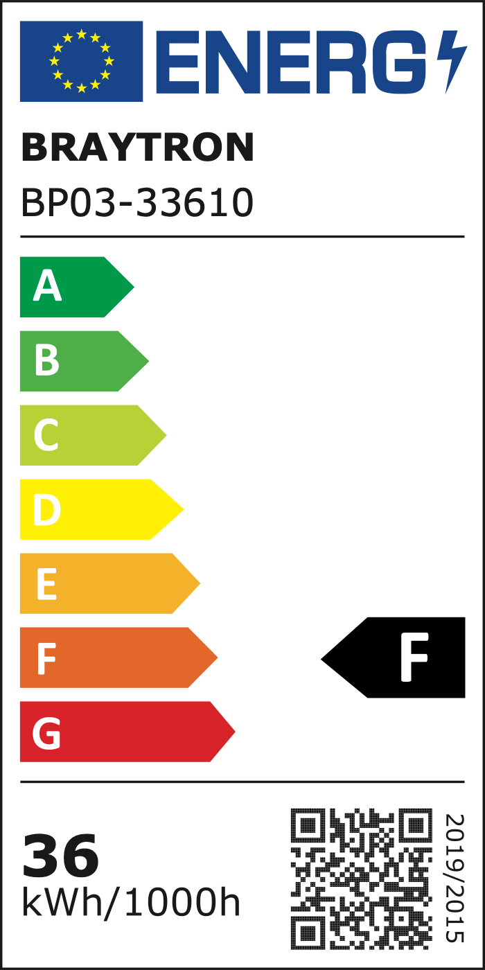 EU-Energielabel – Klasse F